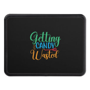 Halloween Getting Candy Wasted Birthday Hitch Cover