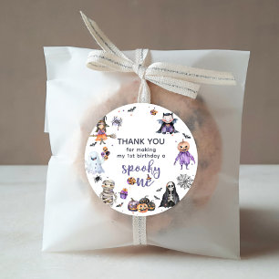 Halloween Ghost 1st Birthday Party Favor Tags