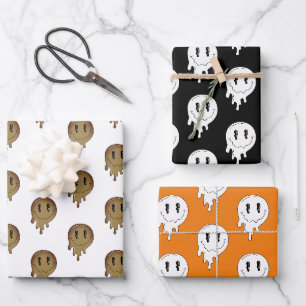 Halloween ghost ☜ 3 wrapping paper sheets