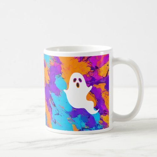 Halloween Ghost Abstract Holiday Mug
