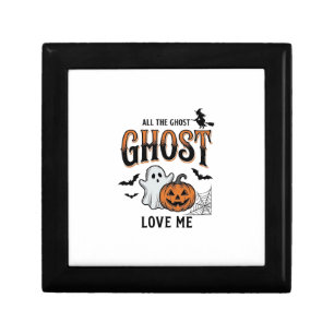 Halloween Ghost All The Ghost Love Me Funny Vintag Gift Box