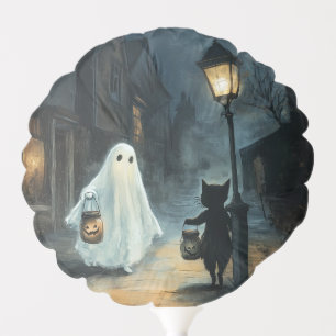 Halloween Ghost and Cat Encounter Balloon