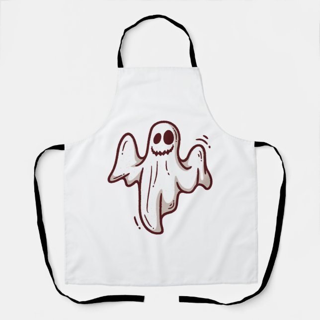 Halloween ghost   apron (Front)
