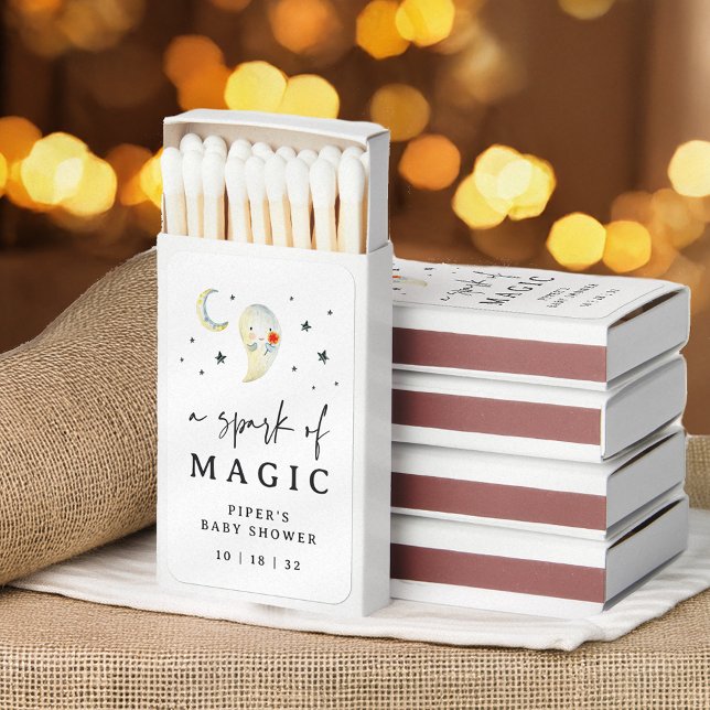 Halloween Ghost Baby Shower Favor Matchboxes (Creator Uploaded)