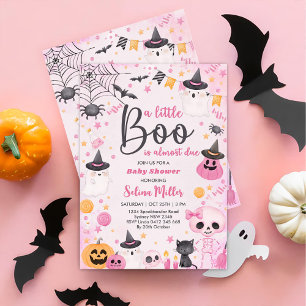 Halloween Ghost Baby Shower Party Invitation