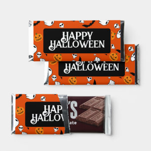 Halloween Ghost Bats Skull Pumpkin Hershey Bar Favors