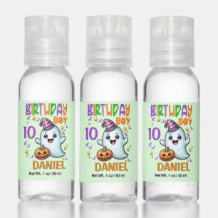Halloween Ghost Birthday Boy Spooky Party Design Hand Sanitizer