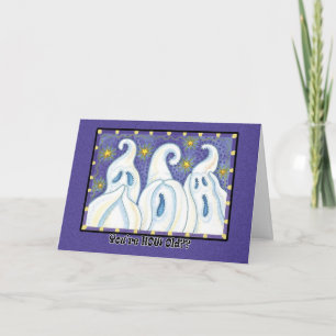 Halloween Ghost Birthday Card