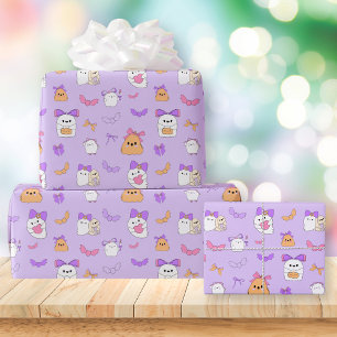 Halloween Ghost Birthday Wrapping Paper