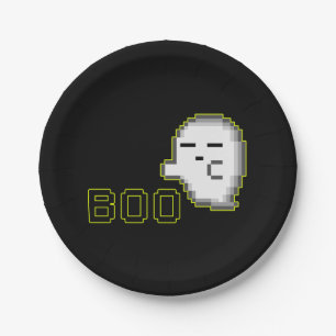 HALLOWEEN GHOST - BOO 2 PAPER PLATES
