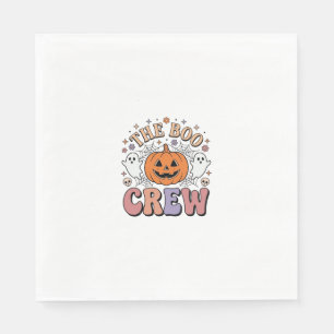 Halloween Ghost Boo Crew Cute Spooky Vintage_1 Napkins