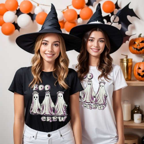 Halloween ghost boo crew T_Shirt