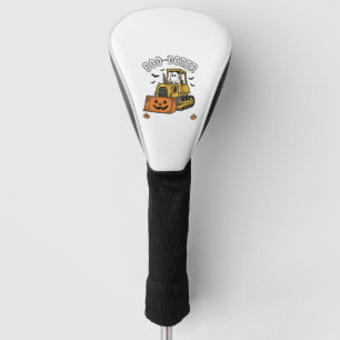 Halloween Ghost Boo Dozer Funny Bulldozer_1 Golf Head Cover