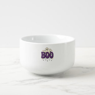 Halloween Ghost Boo Funny Spider Vintage_1 Soup Mug