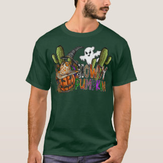Halloween Ghost Boo Howdy Spooky Season Western Co T-Shirt