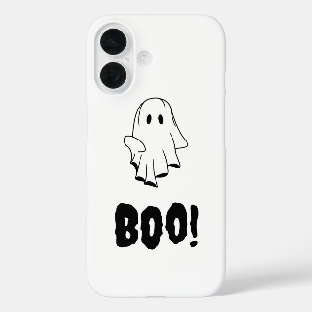 Halloween Ghost Boo iPhone Case Fixed Design (Back)