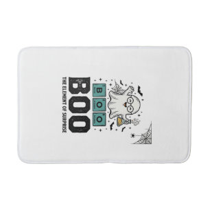 Halloween Ghost Boo Science Funny Vintage_1 Bath Mat