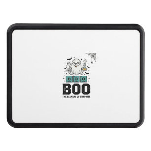 Halloween Ghost Boo Science Funny Vintage_1 Hitch Cover