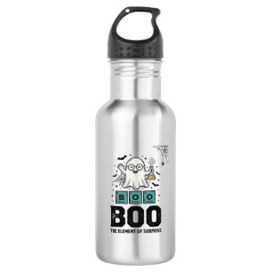 Halloween Ghost Boo Science Funny Vintage_1 Stainless Steel Water Bottle