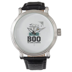 Halloween Ghost Boo Science Funny Vintage_1 Watch