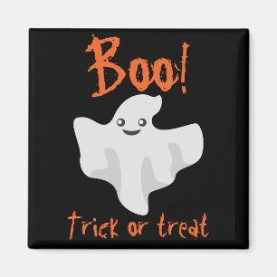 Halloween Ghost Boo! Trick or Treat Magnet