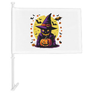Halloween ghost car flag