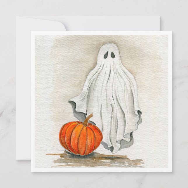 Halloween Ghost Card (Front)