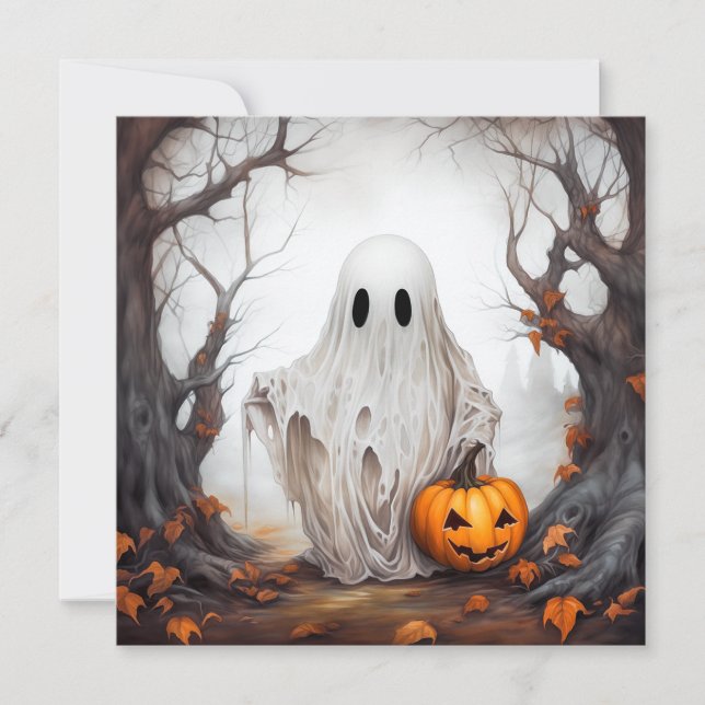 Halloween Ghost Card (Front)