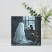 Halloween Ghost, Cat and Skuls (Standing Front)