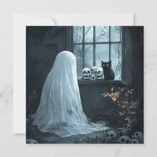 Halloween Ghost, Cat and Skuls (Front)