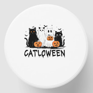 Halloween Ghost Cat Catloween Funny Black Cat Cat Mini Candle Favors