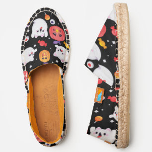 halloween ghost cats pumpkin candy spooky cute espadrilles