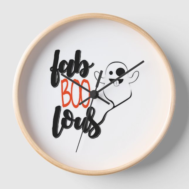 Halloween Ghost                    Clock (Front)