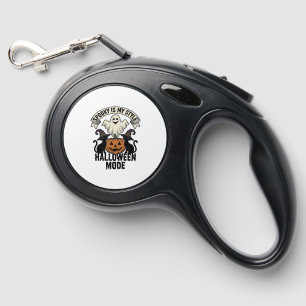 Halloween Ghost Costume Vintage Spooky Pumpkin Cat Retractable Pet Leash