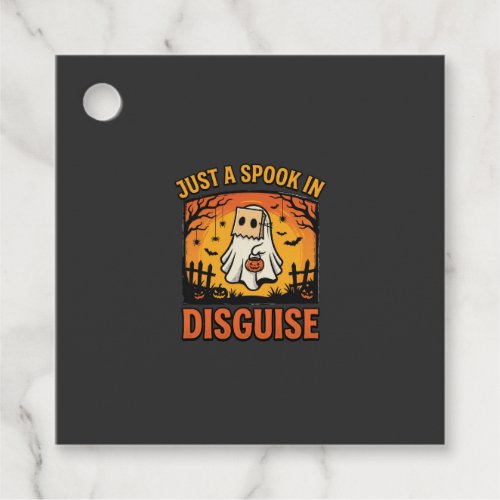 Halloween Ghost Disguise Favor Tags