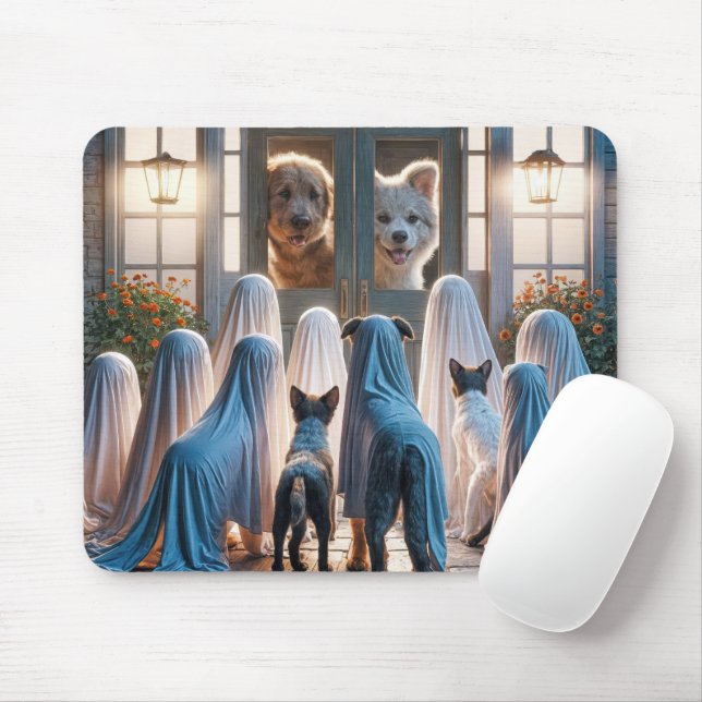 Halloween Ghost Dogs  Mouse Pad (With Mouse)