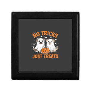 Halloween Ghost Dogs No Tricks Just Treats Design_ Gift Box
