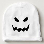 Halloween Ghost Face Baby Beanie (Front)