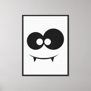 Halloween Ghost Face Canvas Print