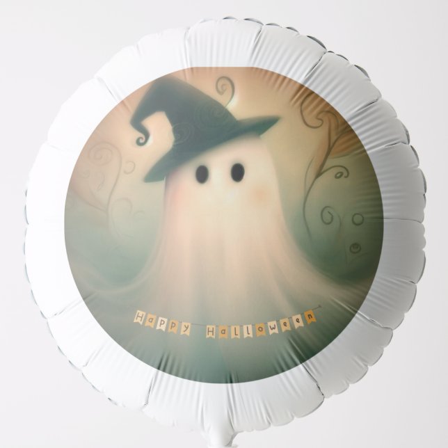 Halloween/Ghost/Fall/Whimsical Ornament Balloon (Front)
