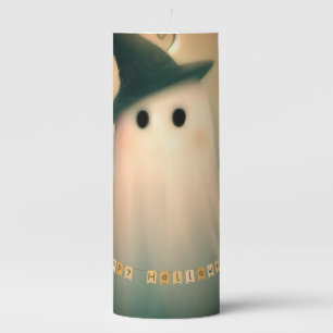 Halloween/Ghost/Fall/Whimsical Ornament Pillar Candle