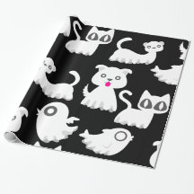 halloween ghost ferret dog black