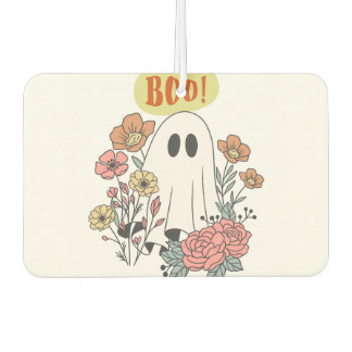 Halloween Ghost Floral Air Freshener