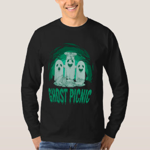 Halloween Ghost Food Picnic Outdoor Food Lover Foo T-Shirt