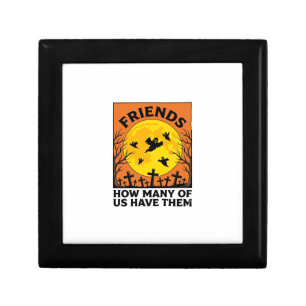 Halloween Ghost Friends Funny Vintage Horror_1 Gift Box