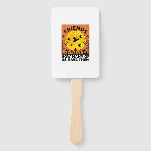 Halloween Ghost Friends Funny Vintage Horror_1 Hand Fan