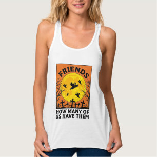 Halloween Ghost Friends Funny Vintage Horror_1 Tank Top