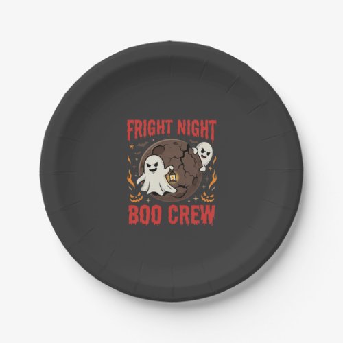 Halloween Ghost Fright Night Paper Plates
