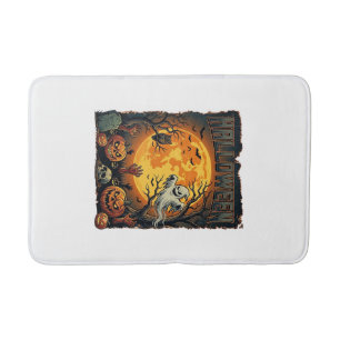 Halloween Ghost Full Moon Jack Lanterns Zombie Han Bath Mat