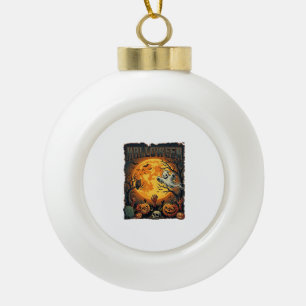Halloween Ghost Full Moon Jack Lanterns Zombie Han Ceramic Ball Christmas Ornament